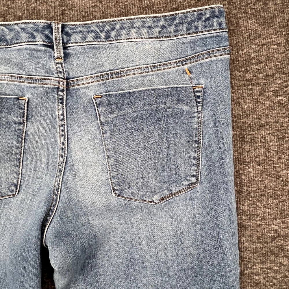 Mossimo Denim Womens Mid Rise Straight Leg Jeans Medium Wash Blue 16 Ankle - Picture 9 of 9